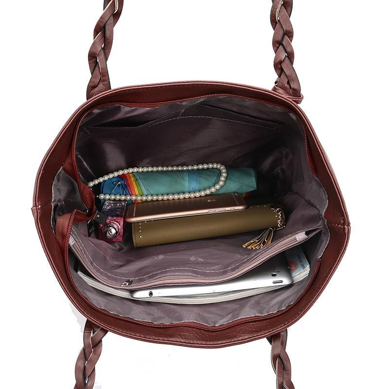 Simple personalized handbag large capacity shoulder bag