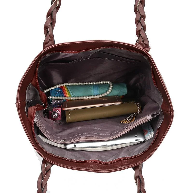 Simple personalized handbag large capacity shoulder bag