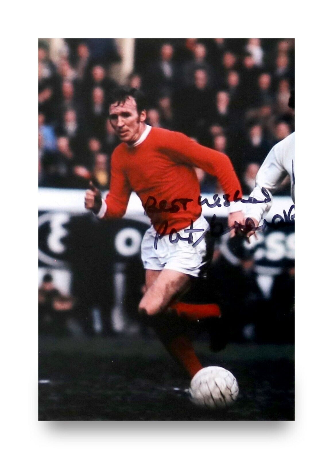 Pat Crerand Signed 6x4 Photo Poster painting Manchester United Scotland Genuine Autograph + COA