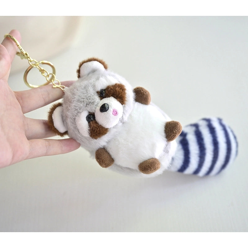 Elegant Lady Animal PP Cotton Plush Unisex Keychain