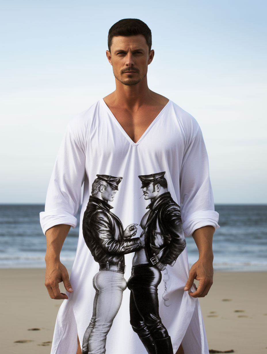 Men Tom Of Finland Kaftan Long Caftan