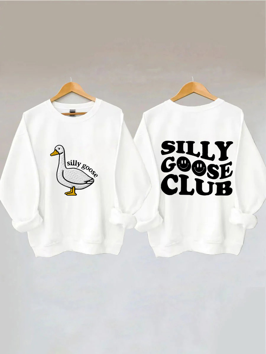 Silly Goose Club Printed Sweatshirt