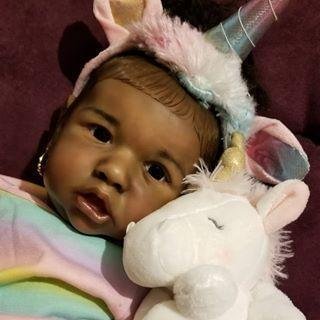 [Heartbeat💖 & Sound🔊] 20'' Ranko Reborn Baby Toddler Doll Girl, Handmade Realistic Black Handcrafted Doll for Girls, Kids Gift Idea -Creativegiftss® - [product_tag] Creativegiftss®