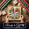 (25x25cm)DIY Pearl Painting Xmas Framed Handmade Pearl Material Art Kit Living Room Decor