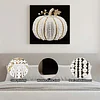(25x25cm)DIY Pearl Painting Pumpkin Framed Handmade Pearl Material Art Kit Living Room Decor