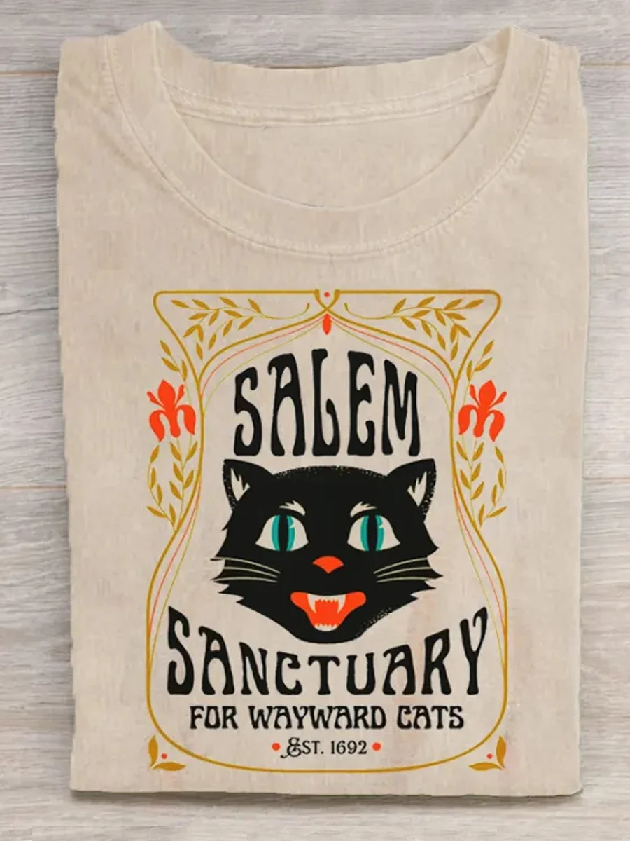 Vintage Salem Sanctuary Halloween T-shirt