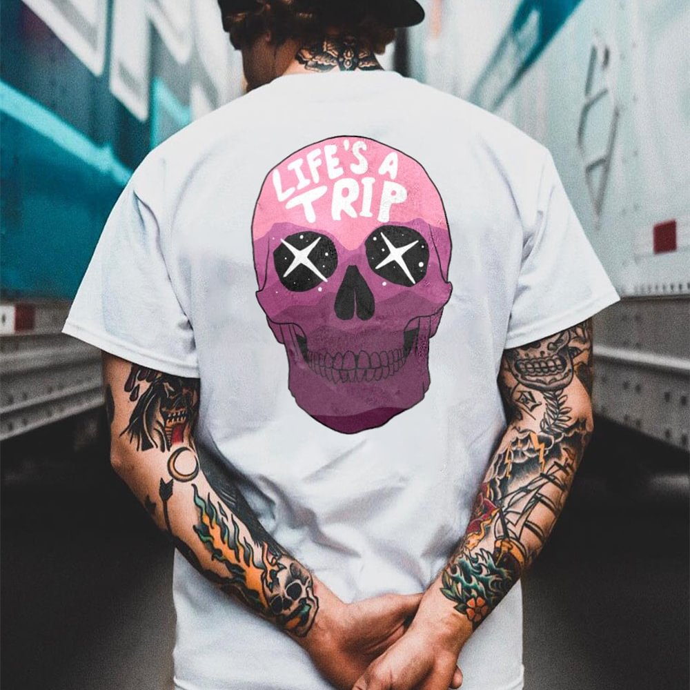 Life's a Trip Printed T-shirt -  