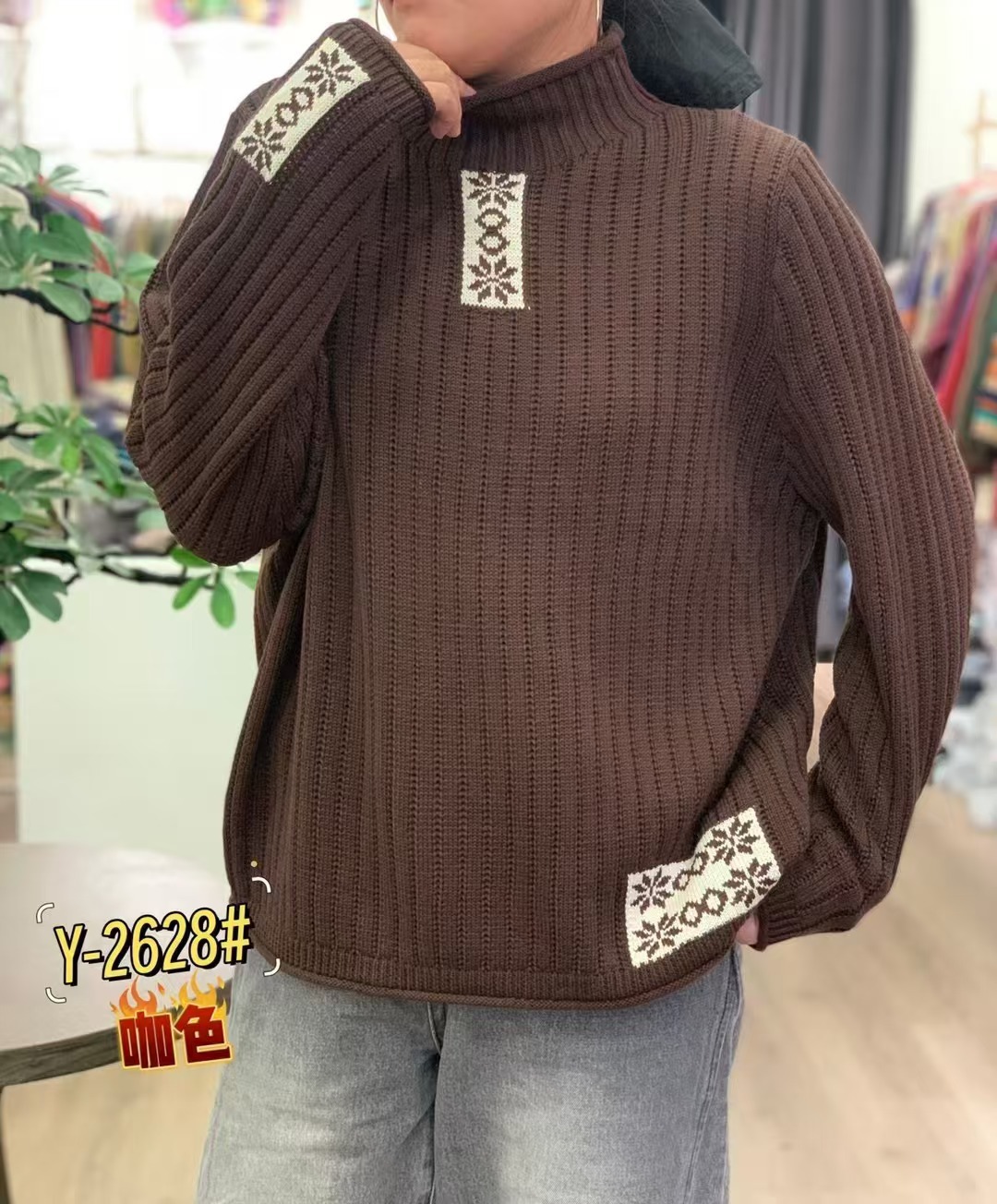 Chicfifth Sweater Women Winter Long Sleeve High Quality Autumn Vintage Top Knitted Cardigan