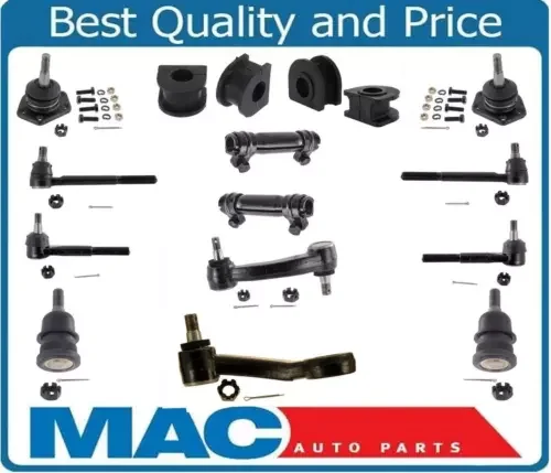 Dronehint Fits 1991-1995 G10 G20 G1500 G2500 GM Vans 14Pc Chassis Kit Ball Joints Tie Rods (For: GMC) Parts