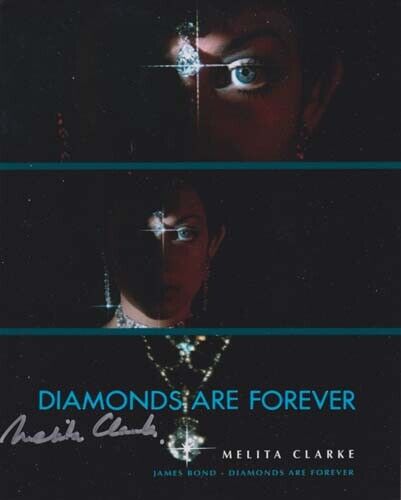 MELITA CLARKE 007 JAMES BOND RARE AUTOGRAPH DIAMOND GIRL DIAMONDS ARE FOREVER