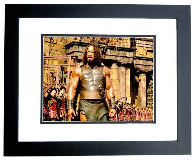 Dwayne Johnson Signed - Autographed Hercules 11x14 inch Photo Poster painting - FRAMED