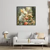 Two Rabbits-11CT Stamped Cross Stitch 40*40cm/15.75*15.75in tapestrymarket