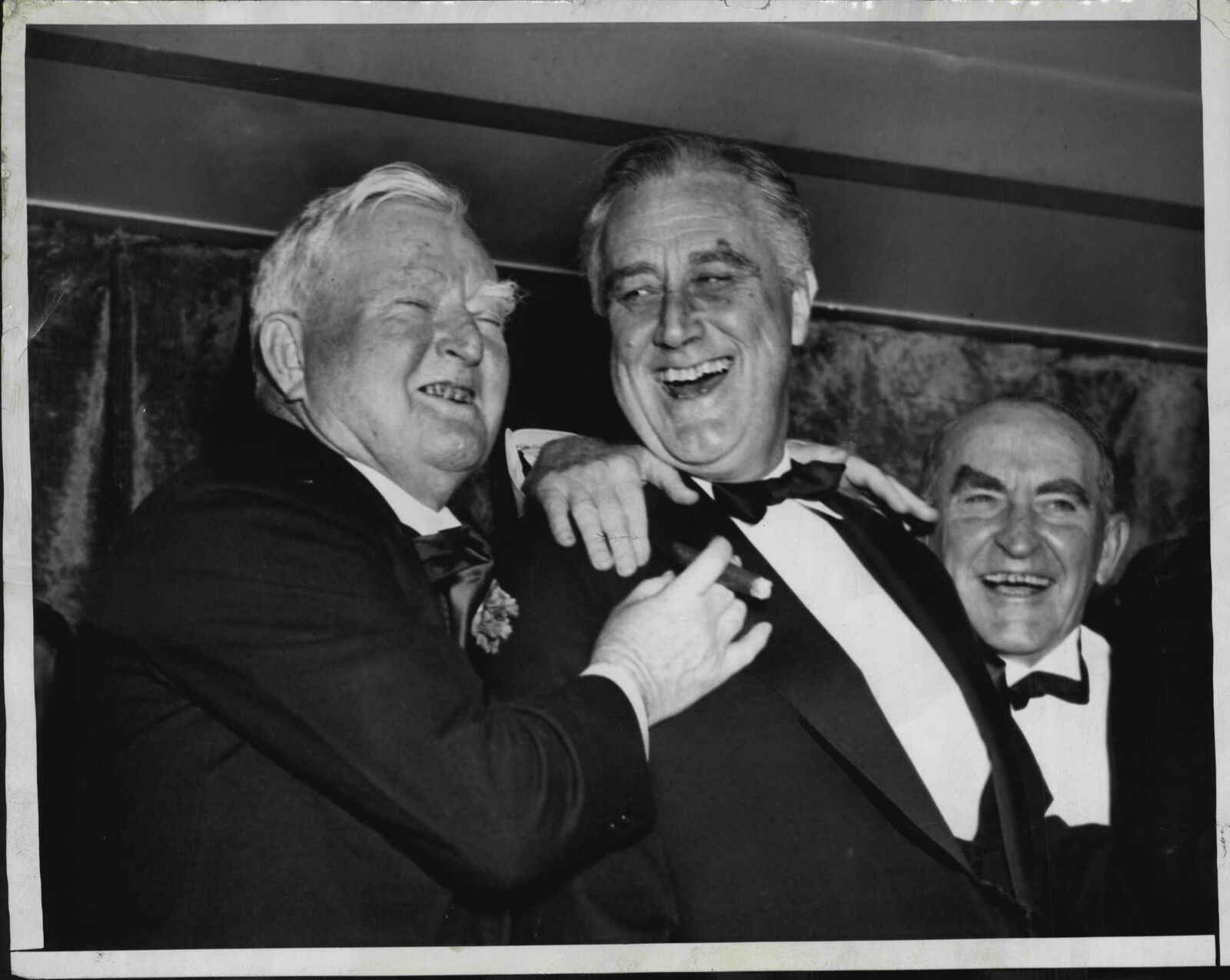 President Roosevelt, VP John Gardner, William Bankhead 1939 Press Photo Poster painting