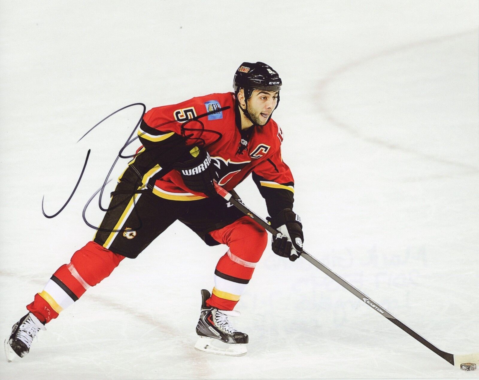 ~~ MARK GIORDANO Authentic Hand-Signed Calgary Flames