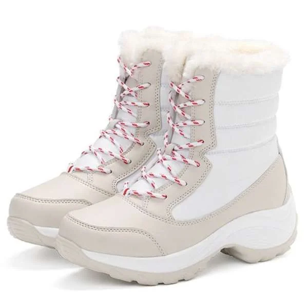 Women Winter Plush Snow Waterproof Ankle Boots