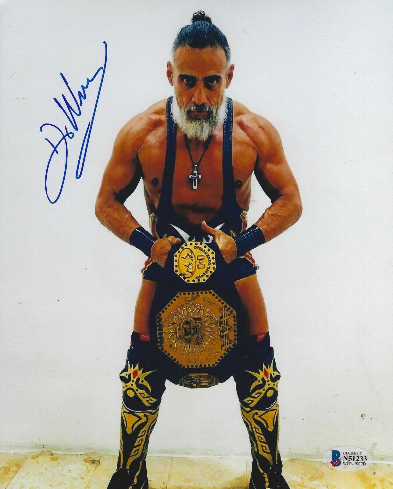 Dr Wagner Jr Signed 8x10 Photo Poster painting BAS COA New Japan Pro Wrestling AAA CMLL Rey 233