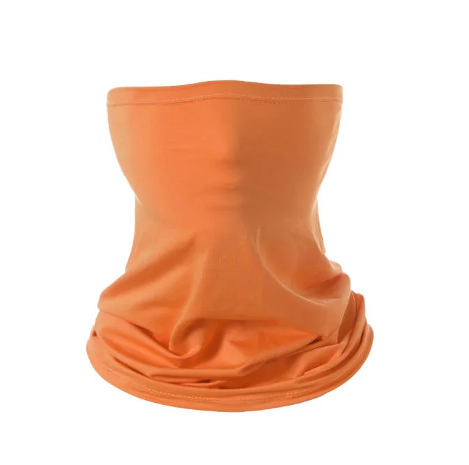 Orange Faceguard Anti Pollution Scarf Face Cover