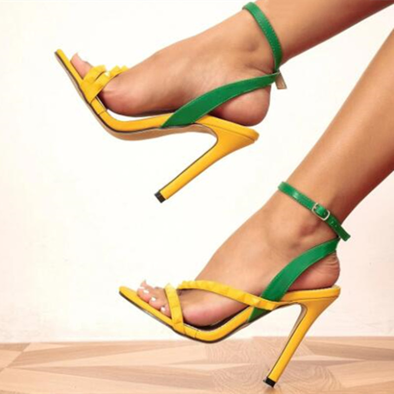 TAAFO Women's High Heel Sandalswomen's Shoes High HeelsMulticolor Lady SandalsShow