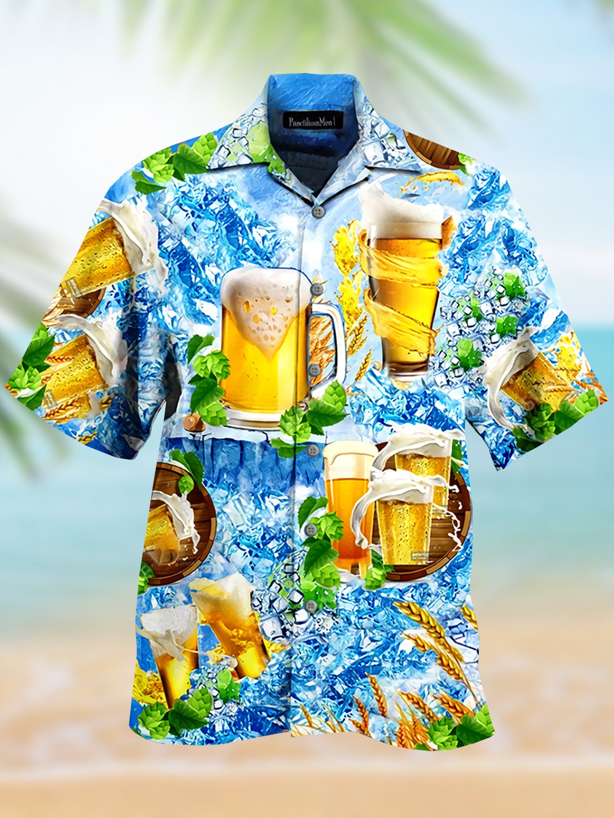 Men's Leisure Vacation Cuban Collar Refreshing Summer Hawaiian Shirt PLUSCLOTHESMAN