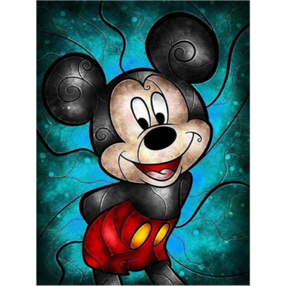 Diamond Painting - Full Round Drill - Mickey(30*40cm)