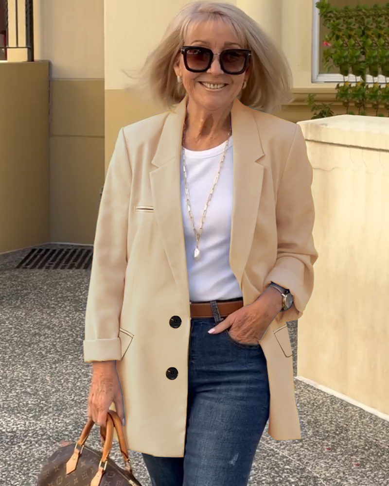 Single Breasted Blazer Coat