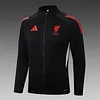 Joyfball 2025/2026 Liverpool Long Zipped Jacket Black Soccer Jersey 1:1 Thai Quality 