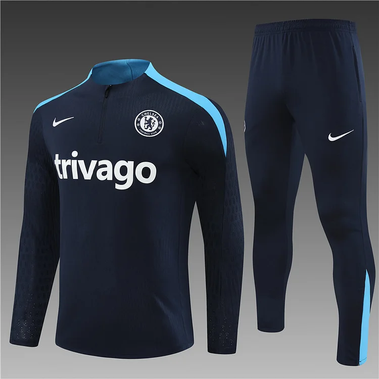 2024-25 Chelsea Royal Blue Half-zip Training Jersey
