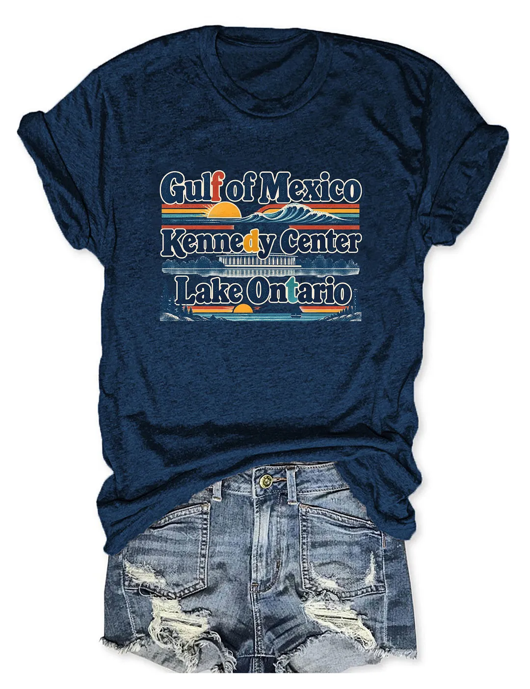 Gulf Of Mexico Kennedy Center Lake Ontario T-shirt