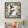 Xmas Snowman-11CT Stamped Cross Stitch 40*40cm
