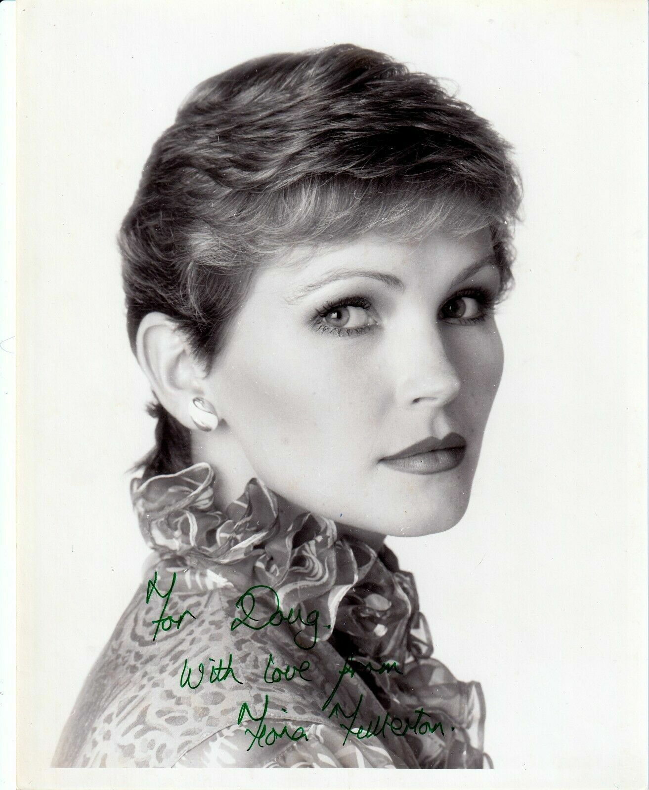 James Bond FIONA FULLERTON Pola Ivanova in A View to a Kill Signed 8x10 pic