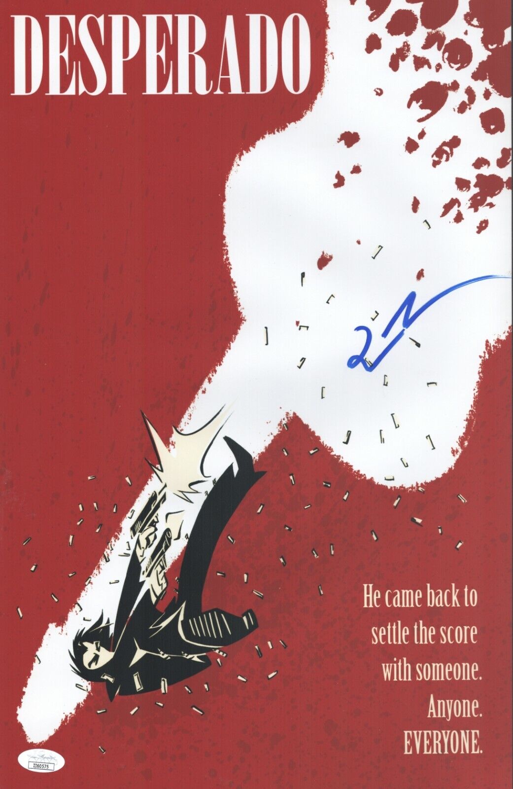 Quentin Tarantino Hand Signed 11x17 Desperado Authentic Autograph JSA COA