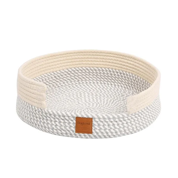 Cotton Braided Two Color Cat Bed