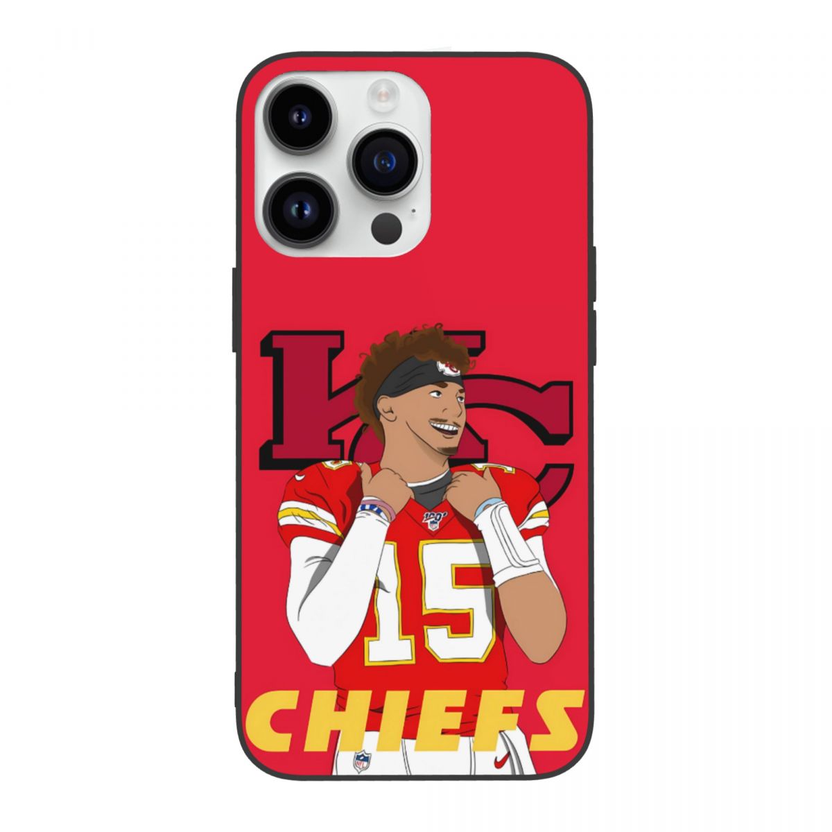 Kansas City Chiefs Patrick Mahomes Art 14 iPhone Case
