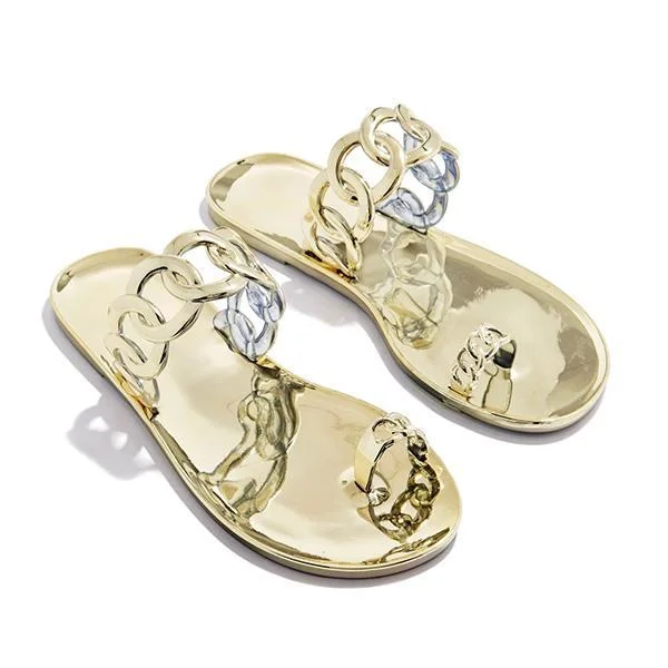 Bonnieshoes Casual Toe Loop Detailing Jelly Sandals