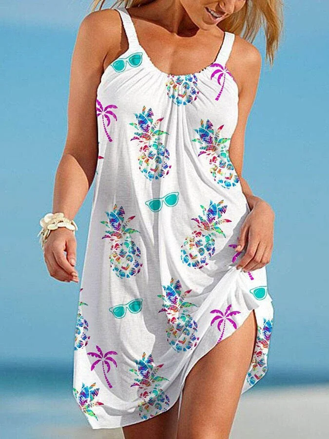 Turtle Print Beach Dress