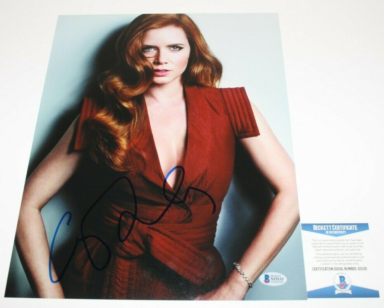 SEXY ACTRESS AMY ADAMS SIGNED 11x14 Photo Poster painting BECKETT COA 1 SHARP OBJECTS ENCHANTED