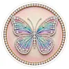 DIY Pearl Painting Art Kit,Round Dust-proof Outer Frame with Tassel Hanging Kit