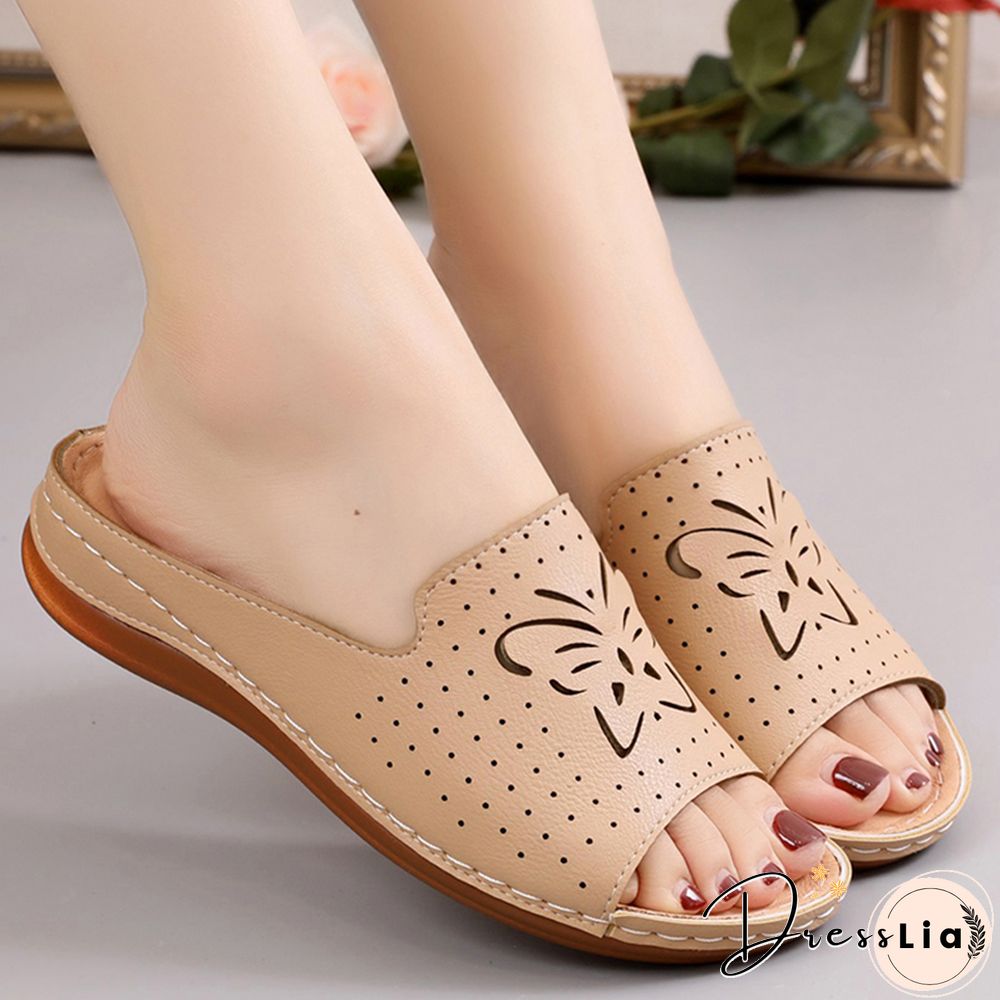 New Shoes Sandals Women Outdoor Walking Shoes Retro Ladies Shoes Slip On Women Shoe Slipper Female Zapatillas Muje Footwear