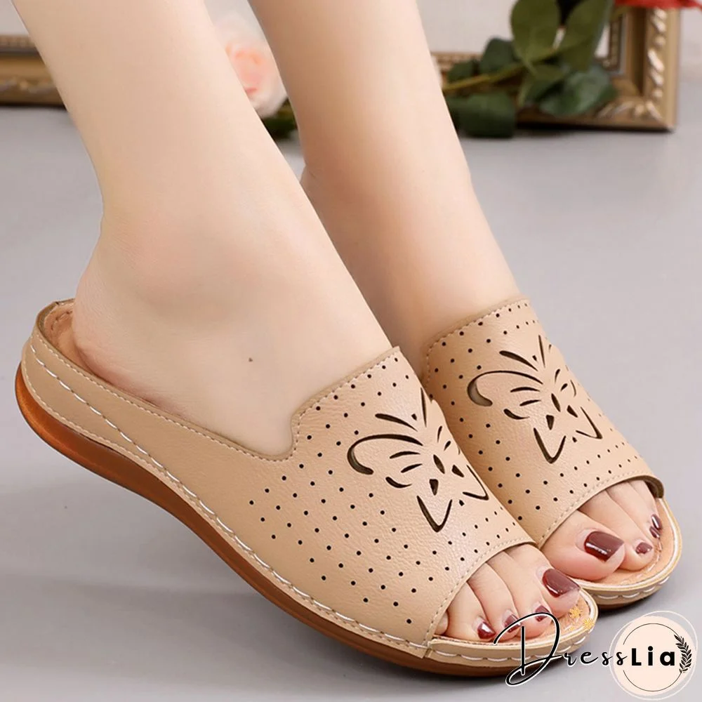 New Shoes Sandals Women Outdoor Walking Shoes Retro Ladies Shoes Slip On Women Shoe Slipper Female Zapatillas Muje Footwear