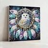 (Pre-Framed)Owl Dreamcatcher-Special Shape Diamond Painting Kit(25x25cm)