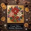 (25x25cm)DIY Pearl Painting Xmas Framed Handmade Pearl Material Art Kit Living Room Decor