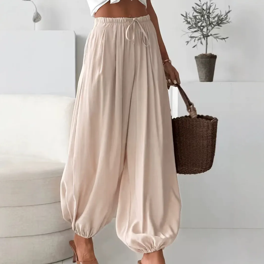 Women Boho Drawstring Harem Pants