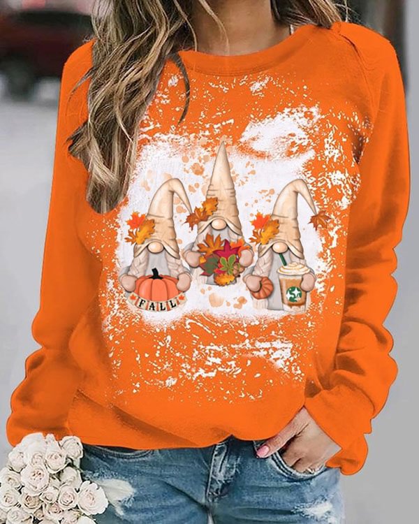 Autumn Gnome Orange Top