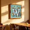 Butterfly Flower W 5D Partial Drill DIY Diamond Painting Kit 30*30cm