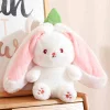 Jouets mignons en peluche &agrave; rabat de lapin de carotte de fraise