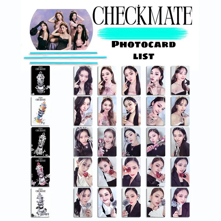 Itzy Checkmate Photocards, Checkmate Itzy Album