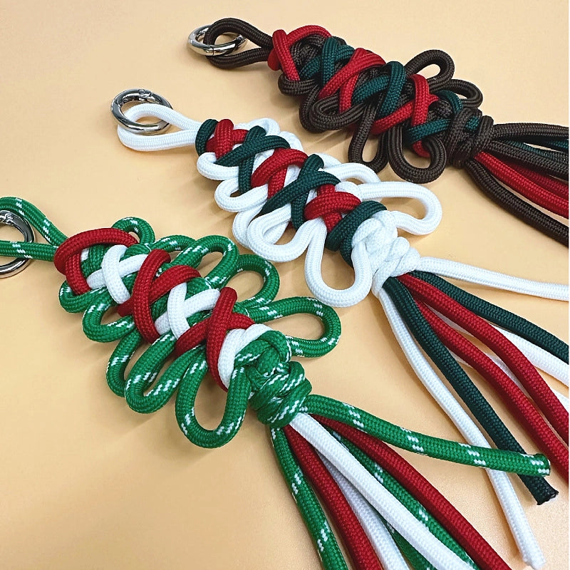 New Arrival Hand-Woven Bag Package Pendant Christmas Hanging Decoration Mobile Phone Strap Keychain Ornaments Christmas Tree Gift