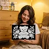 DIY Pearl Painting Love Bear for Home Wall Decor with Frame(20x30cm)