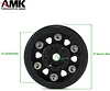 AMK 4Pcs TRX4M Brass Wheel Weights 7mm Hex Hub 1.0 Beadlock Wheels Rim for 1/18 RC Crawler 1/24 Scales Axial SCX24 Upgrades