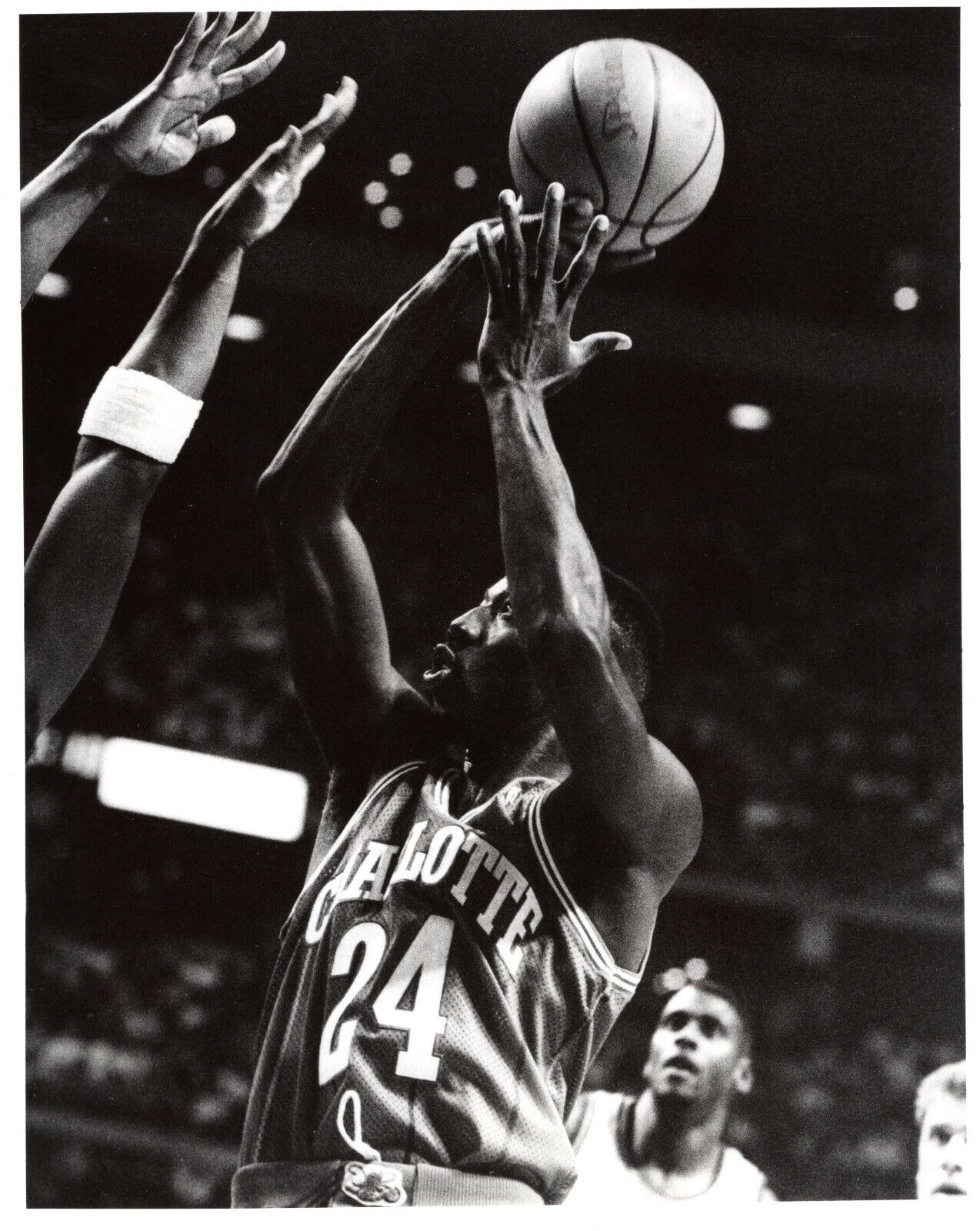 ANTHONY FREDERICK Charlotte Hornets NBA 8x10 Promo Photo Poster painting 1992 Betsy Peabody Rowe